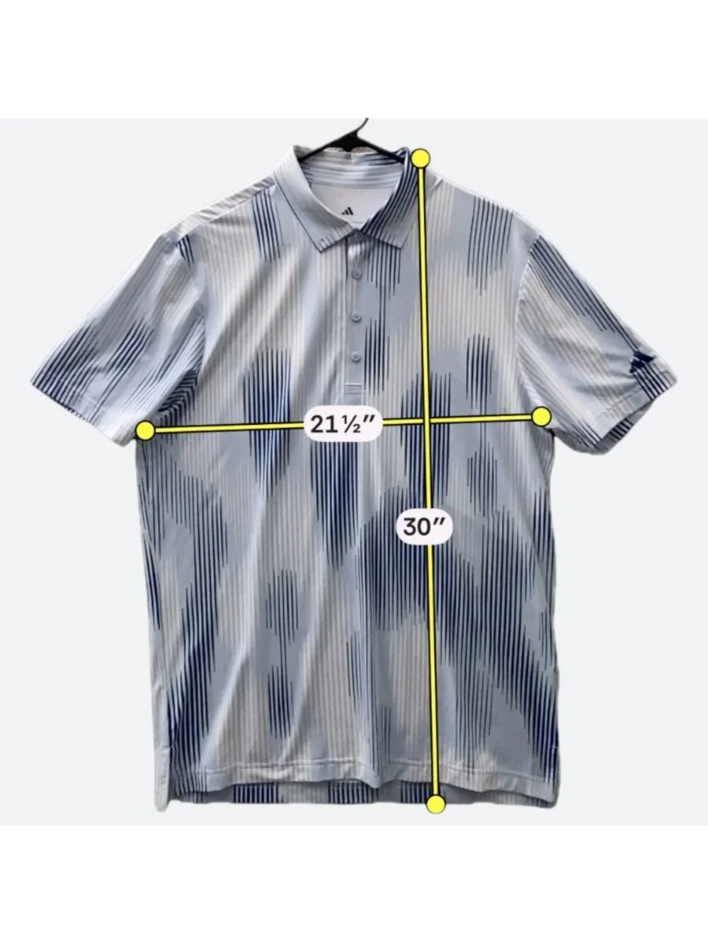 Adidas Ultimate365 Tour Cool Feel Polo Golf Shirt Blue Men's Medium NEW *RARE*